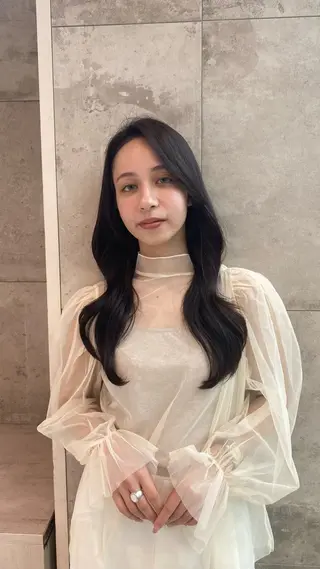 ロング ボブ／レイヤーモデル 募集中🫧ゆい🌼のヘアスタイル