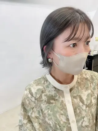 ミディアム カラー 藤本 静香のヘアスタイル