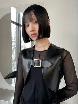 ショート カラー stén所属・HARUKA/原宿 ハイトーン/レイヤーのヘアスタイル