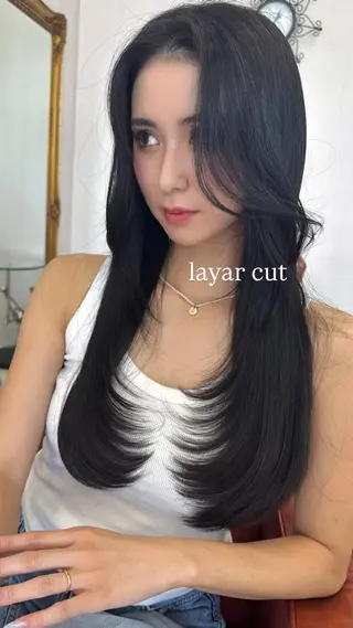 ロング 藤井 章太のヘアスタイル