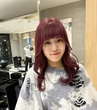 セミロング カラー ヘアアレンジ 艶髪/レイヤーカット 🐣misakiのヘアスタイル