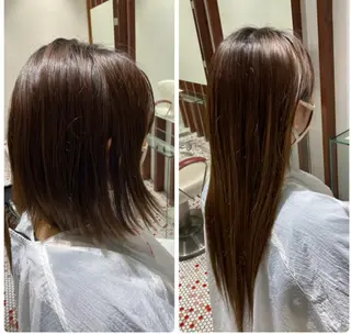 セミロング 中谷 明日香のヘアスタイル