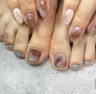 ネイル 𝐅𝐢𝐢【本町/ ネイル】Miho💜のネイルデザイン