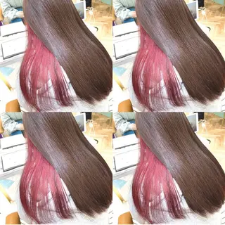 セミロング カラー 髪質改善/縮毛矯正/ 韓国ヘア/矢野のヘアスタイル