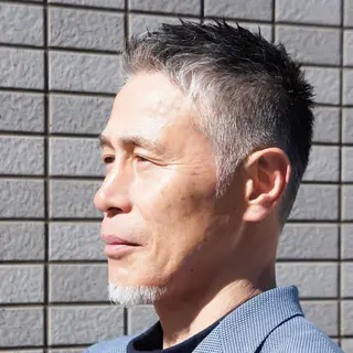 ショート カラー メンズ HAIR AVENUE benkei 出戸店所属・メンズヘア専門 ウタカユウキのヘアスタイル