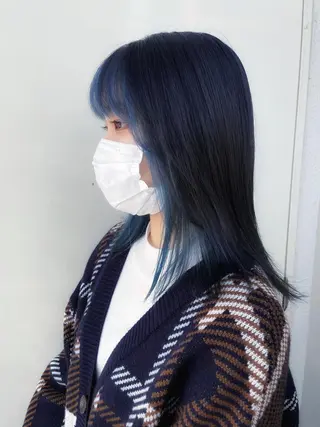 ミディアム カラー ヘアアレンジ 女性スタイリスト専門サロン Zina 天神所属・NANA／trend style🕊🍑のヘアスタイル