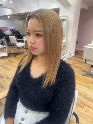 ミディアム カラー特化型美容師 保住のヘアスタイル