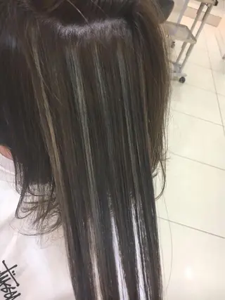 ミディアム カラー 永井 大希のヘアスタイル