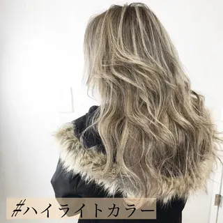 ロング カラー ヘアアレンジ TATSUYA アートディレクターのヘアスタイル