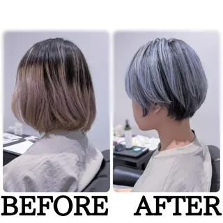 ショート カラー パーマ ヘアアレンジ 心斎橋難波本店　店長 THE ECT 中尾のヘアスタイル