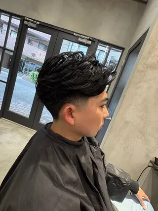 ショート パーマ メンズ なかむら りきやのヘアスタイル