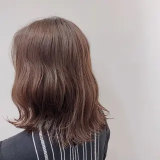 ミディアム 推しカラー🎨横浜 ブリーチ/ yuaのヘアスタイル