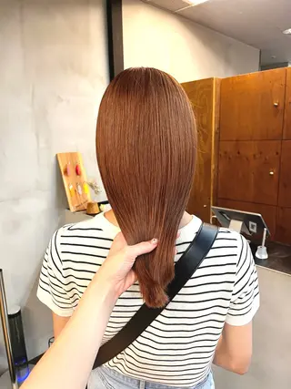 セミロング カラー ヘアアレンジ esu西梅田所属・ena/ブリーチなし 透明感・レイヤー🎀のヘアスタイル