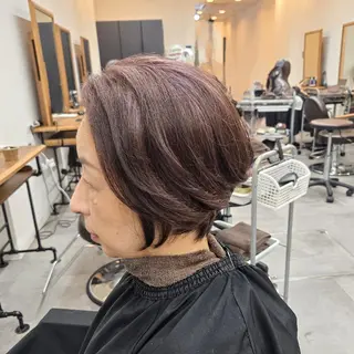 ショート 浜田りほ Luxbe 博多バスターミナルのヘアスタイル