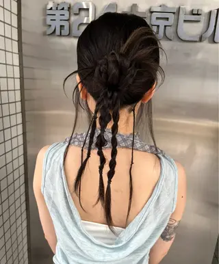 ヘアアレンジ 暖色艶カラー♥️ nagi♥️のヘアスタイル