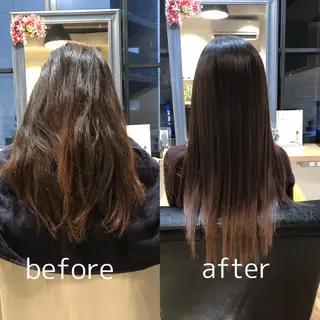 ロング 艶カラー/韓国顔周り 🎀mamiのヘアスタイル