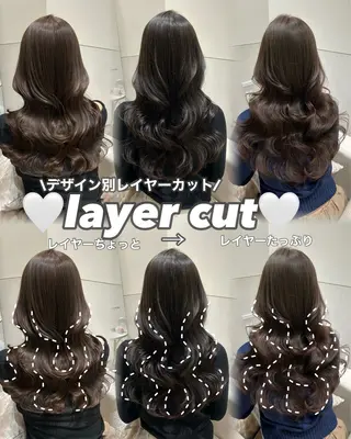 セミロング カラー 🩷韓国ヘア/ヨシン モリ🩷Maikaのヘアスタイル