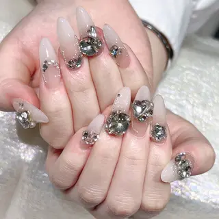 ネイル 長いだし/スカルプ/ パラシェルN.oneのネイルデザイン