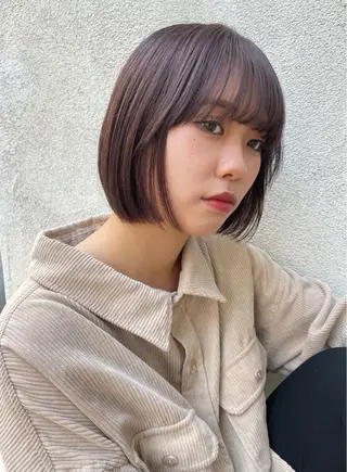 ミディアム カラー カラー/レイヤー/ 髪質改善/PAAQのヘアスタイル