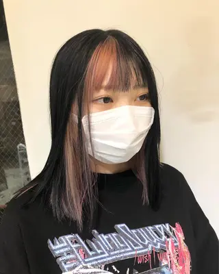 ミディアム カラー ヘアアレンジ ainico+所属・メンズ特化✂️栗原 侑也のヘアスタイル