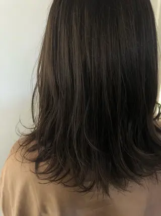 セミロング カラー 韓国hair ·͜· watanabeのヘアスタイル