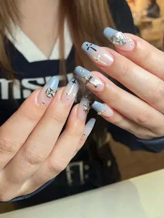 ネイル 0203ムニムサン 💙Harukaのネイルデザイン