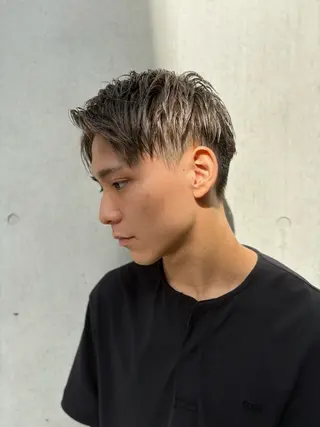 ショート カラー メンズ ハルキ/表参道/ ベージュ/暖色/特化のヘアスタイル