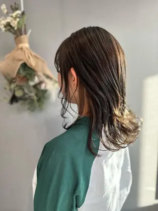 セミロング カラー K Harukaのヘアスタイル