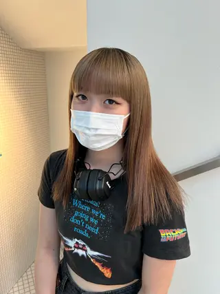 ロング カラー ネイル 【韓国ヘア・ネイル】 HINATA🍒のネイルデザイン