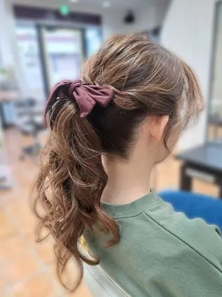ヘアアレンジ 💜𝑳𝑼𝑵𝑨 🌻母良田愛美🌻のヘアスタイル