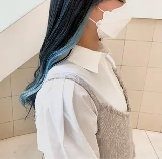 ロング カラー 【韓国艶カラー🎀】 添田 菜摘のヘアスタイル