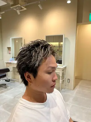 カラー パーマ メンズ FIX hair所属・ボブパーマ/ ウルフパーマ原科🪴のヘアスタイル