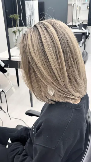 ミディアム カラー 高島大登/顔周り /レイヤーカットのヘアスタイル