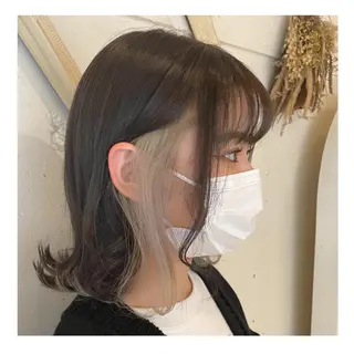 ミディアム カラー ❁⃘ ち だ り さ ❁⃘のヘアスタイル