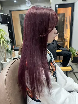 ロング maya レイヤーカットのヘアスタイル