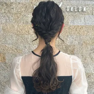 ロング ヘアアレンジ recipe 黒木 彩那のヘアスタイル