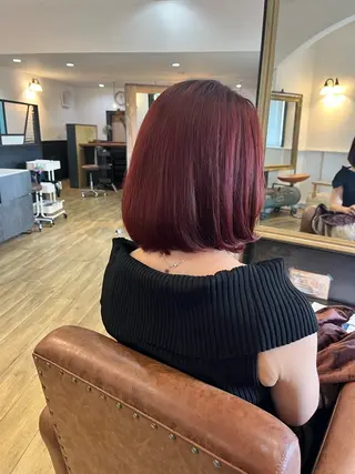 ミディアム 上坪 あずさのヘアスタイル