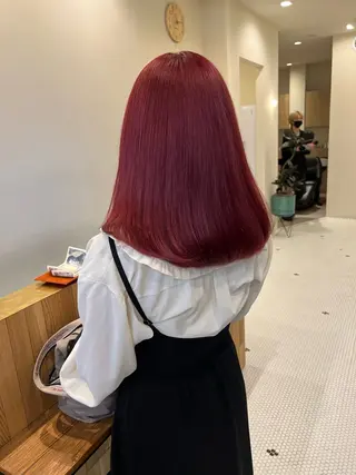 セミロング カラー belle   表参道　terrace所属・抜きっぱなしブロンド /ハイトーン/カナタのヘアスタイル