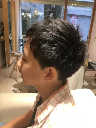 ショート メンズ 安永 涼のヘアスタイル