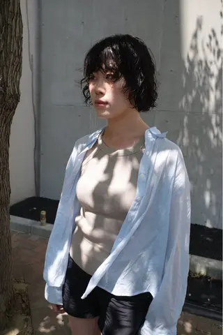 ショート パーマ/メンズ/ 鮫島竜海のヘアスタイル