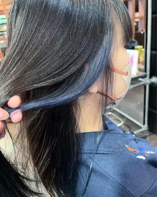 ロング カラー apollo yokohama所属・バレイヤージュ横浜 ハイライトのヘアスタイル