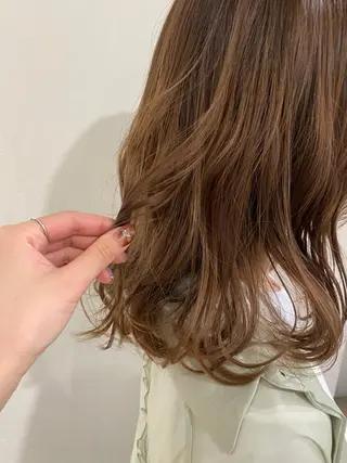 ミディアム シェアサロンコネクト所属・Chiho/ 博多/パーマ/ボブのヘアスタイル