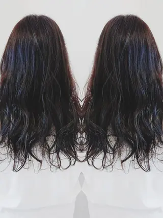 セミロング カラー ヘアアレンジ タッセルボブ× 美髪・髪質改善のヘアスタイル