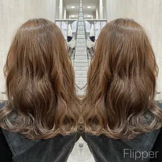 セミロング 髪質改善/縮毛矯正/ 韓国ヘア/店長敦士のヘアスタイル