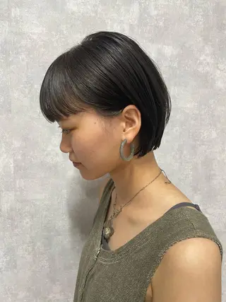 ショート C’LD hair  produce /シールドヘア所属・モテ髪/ボブ/ショー ト/アダチフウトのヘアスタイル