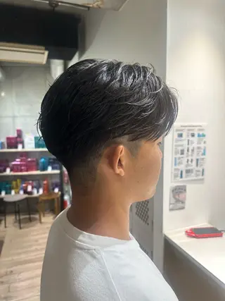 ショート メンズ fifthパーマ特化 ユウリのヘアスタイル