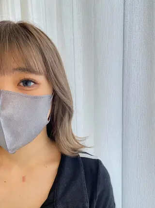 ミディアム カラー ヘアアレンジ cecil hair 難波店所属・髪質改善透明感カラー /SHOGO☀️のヘアスタイル