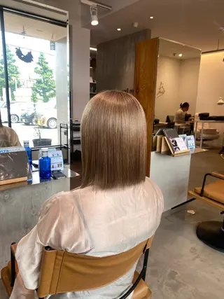 ミディアム カラー 透明感カラー 天羅のヘアスタイル