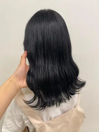 セミロング カラー ヘアアレンジ 🌷FUKA🌷 まろやかハイトーンのヘアスタイル