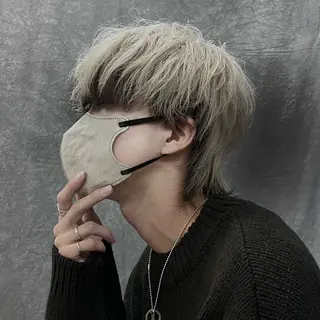 ミディアム メンズ RACCOON.TOKYO 渋谷店所属・メンズカット特化🐺 ウルフ[店長]置塩祥のヘアスタイル